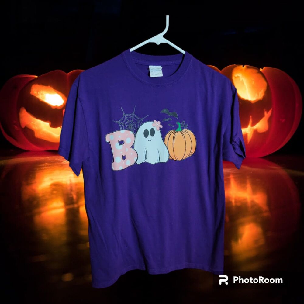 BOO Gildan‎ Purple Youth XL Custom